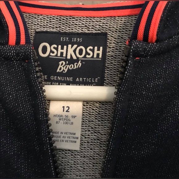 Oshkosh B’gosh Zip Up Hoodie - Picture 2 of 6